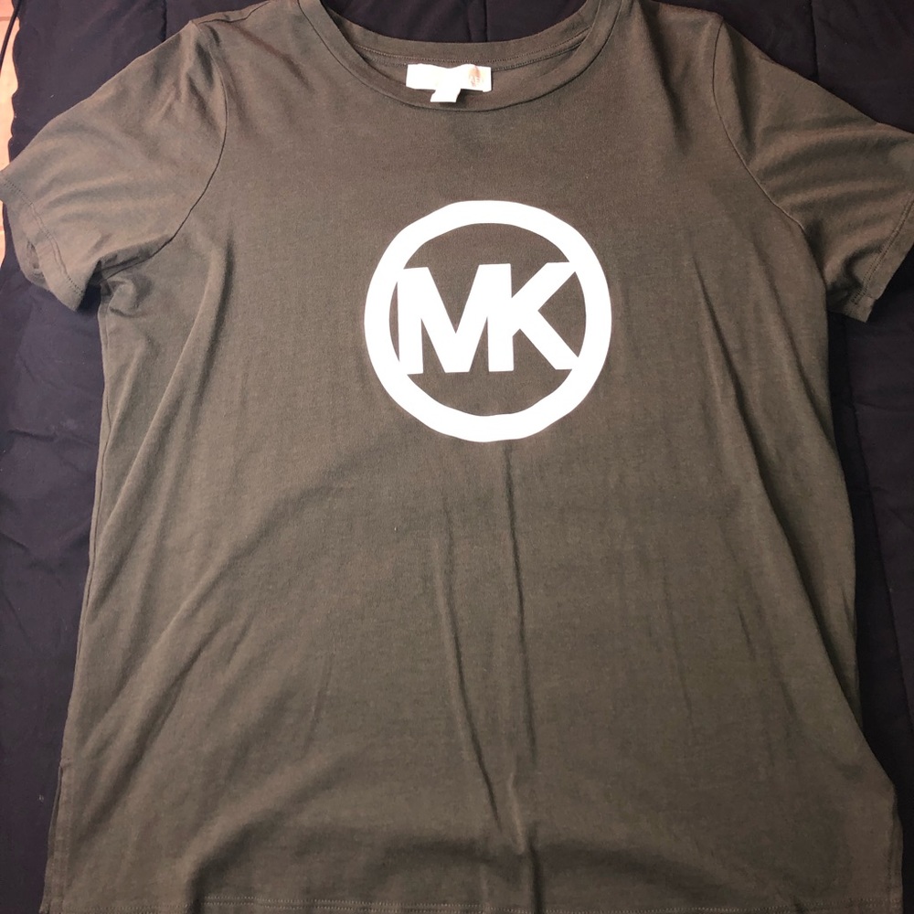 olive green michael kors tshirt
